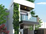 fasad rumah modern minimalis 2 lantai