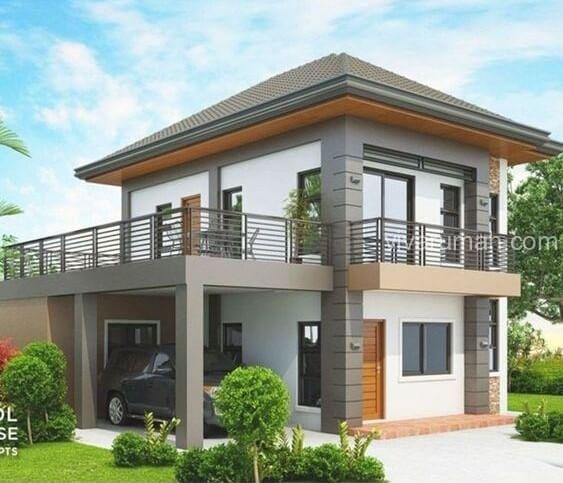 Desain Rumah 2 Lantai Sederhana yang Mungil