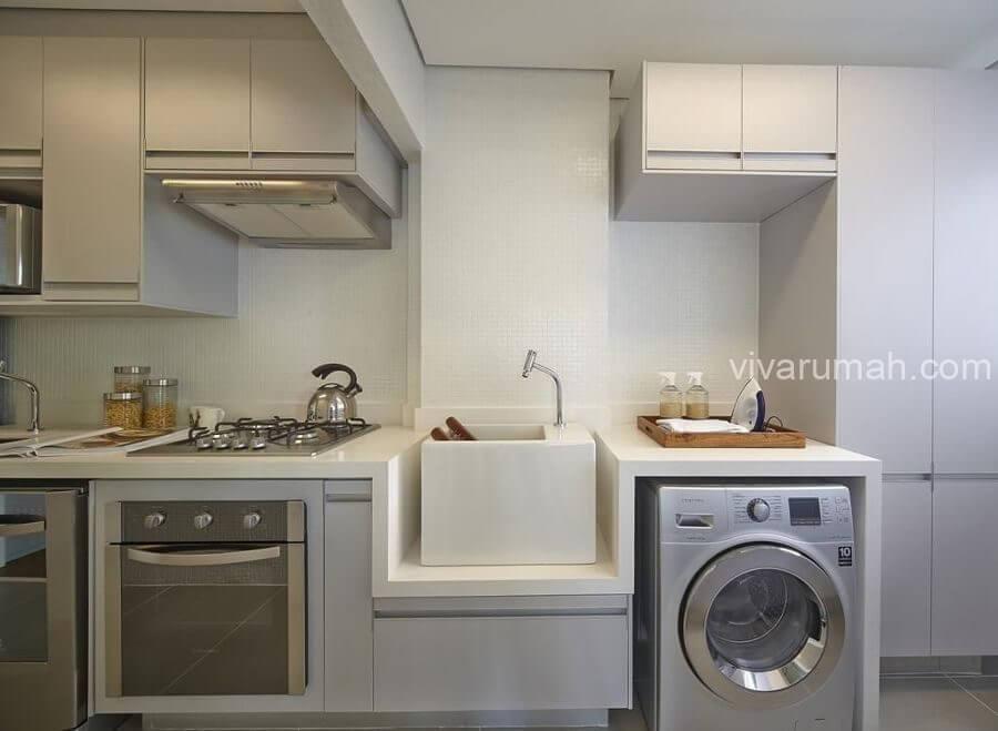 Laundry Room yang Menyatu dengan Dapur