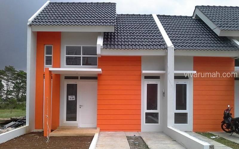 Rumah Minimalis Warna Oranye