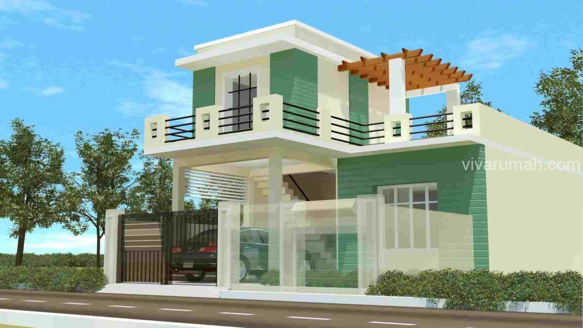 Desain Rumah Minimalis Modern 2 Lantai 4